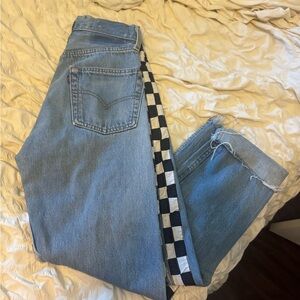 Vintage reworked distressed Levi jeans